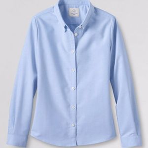 NWOT--Lands' End Oxford Button Down Blue, M/8